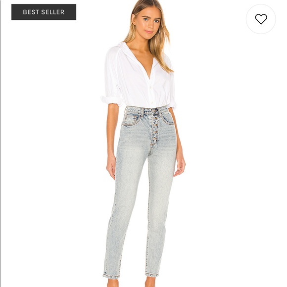 WeWoreWhat The Danielle High Rise Straight Jean - Picture 4 of 4